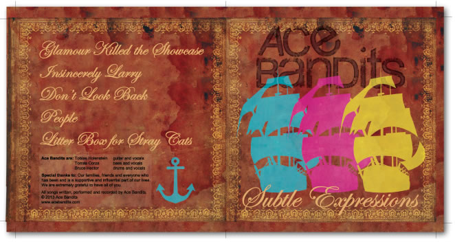 Ace Bandits CD cover design