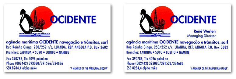 ocidente business cards