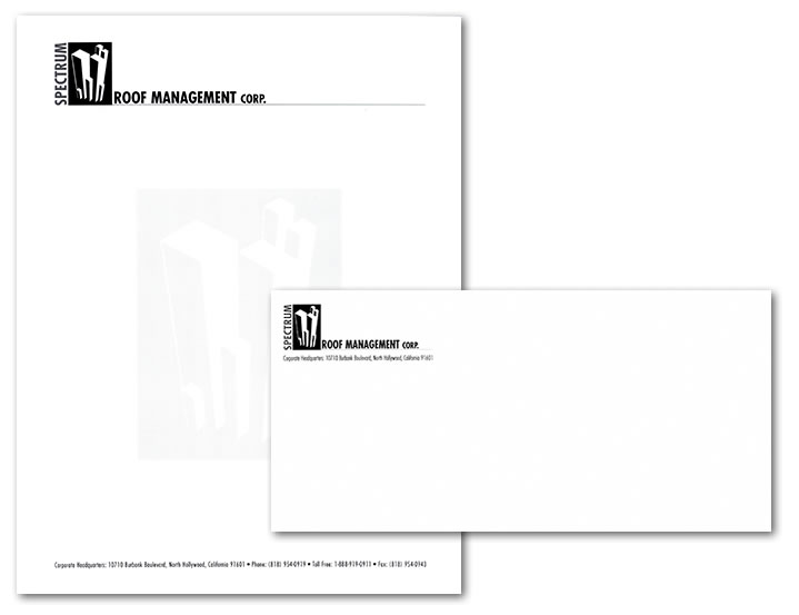 Spectrum Roof Management stationery