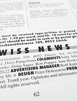 text reads design by Peter Holenstein